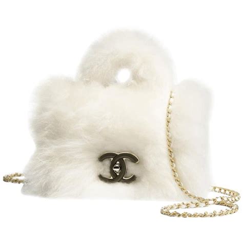 chanel fur bag white|fur chanel bags for women.